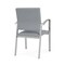 Lesro Newport Guest Chair Metal Frame, Silver, RS Fog Upholstery NP1101 - alternate 2